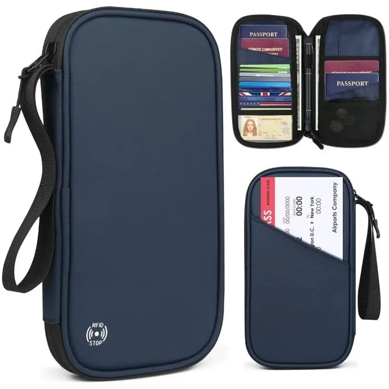 Women'S Accessories Wallet - Lichtgewicht familie reispaspoorthoes portemonnee Oxford document
