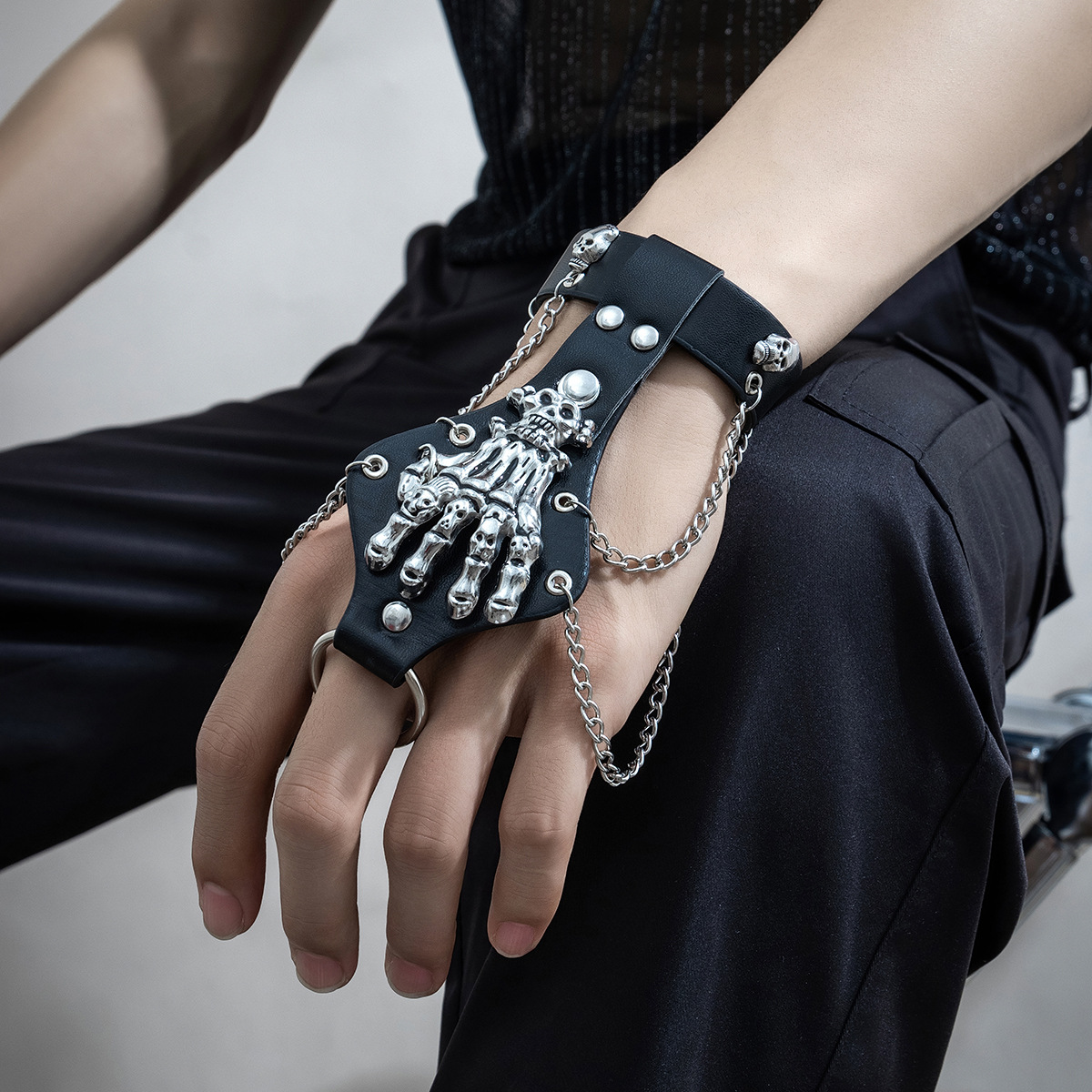 Women'S Emo Accessories - 2024 Nieuwe Emo Punk Gothic Skull