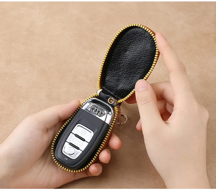 Leren sleutelportemonnee met r - Wallet Chain Bag recensie en prijs