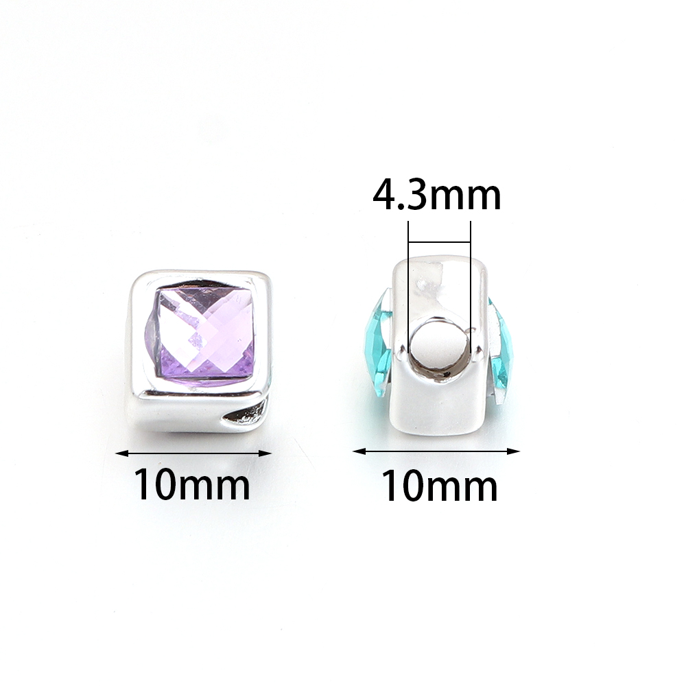 10 stuks/set, 10 mm vierkante  - Resin Bangle Bracelet recensie en prijs