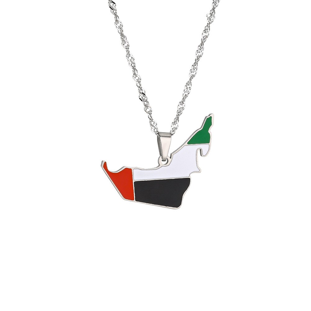 Emaille ketting met een kaart  - Women Accessories Uae recensie en prijs