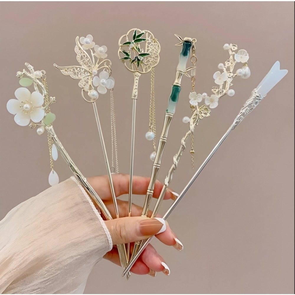 1/6 stuks elegante Chinese sti - Women Accessories Aesthetic recensie en prijs