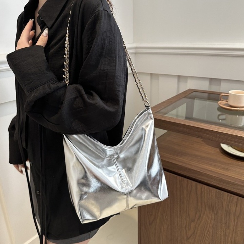 Retro glanzende PU lederen dra - Wallet Chain Bag recensie en prijs