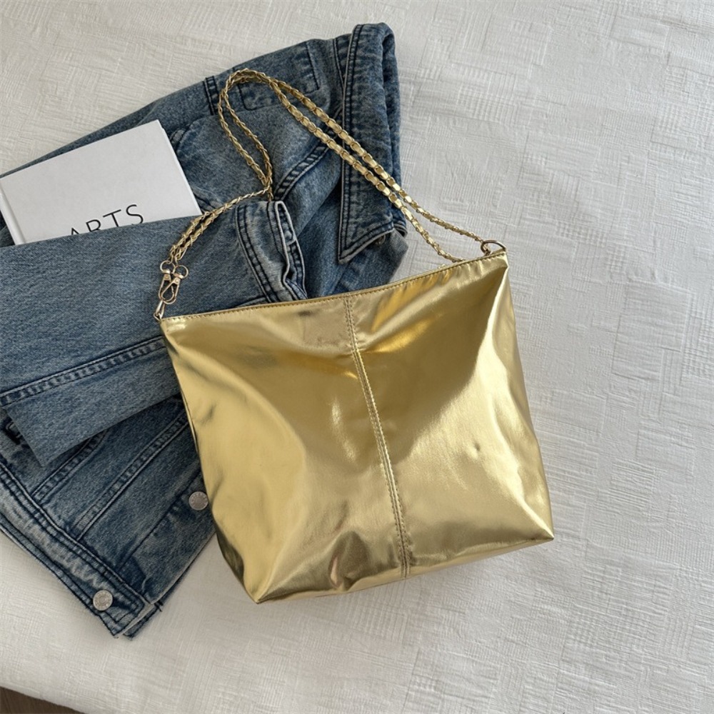 Retro glanzende PU lederen dra - Wallet Chain Bag recensie en prijs