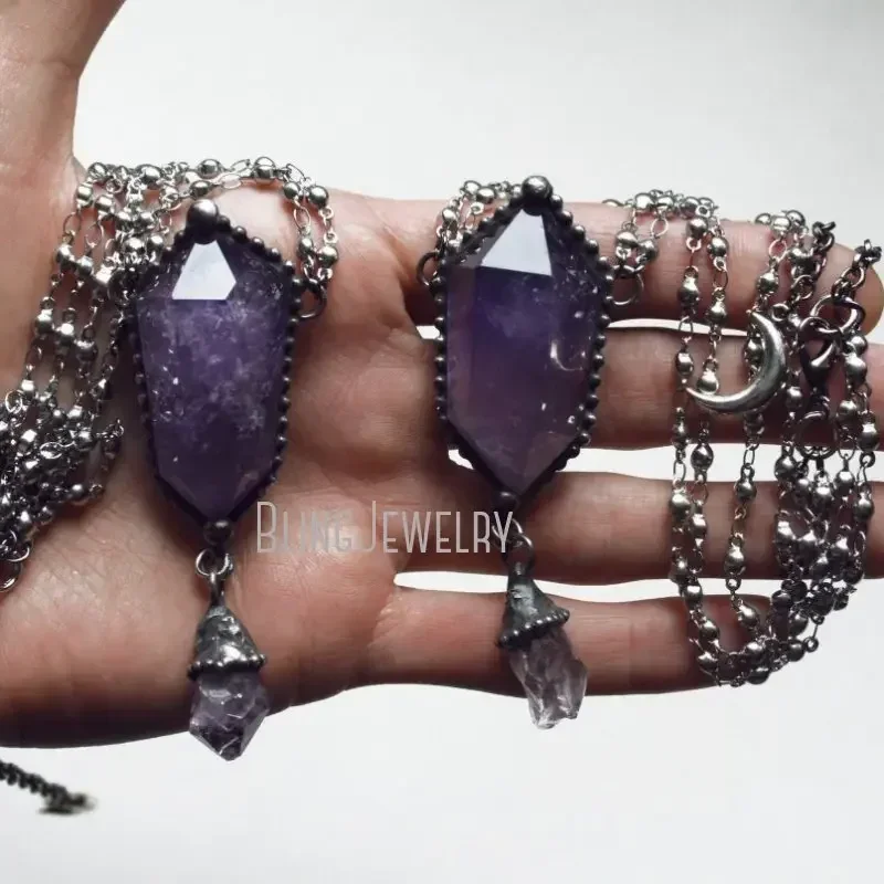 10pcs Amethist Kristallen Kett - Women'S Emo Accessories recensie en prijs