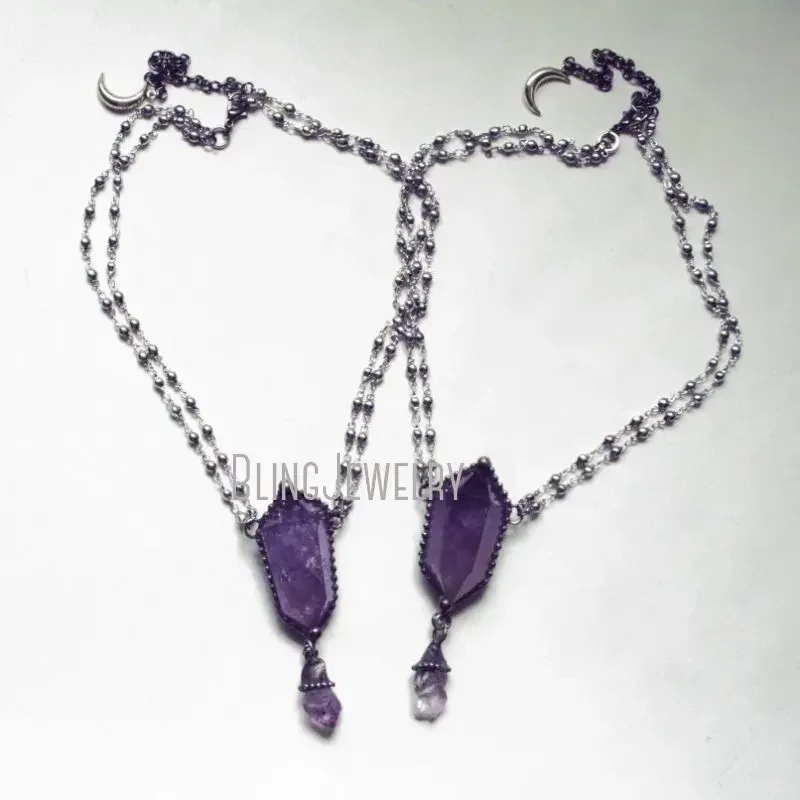 10pcs Amethist Kristallen Kett - Women'S Emo Accessories recensie en prijs