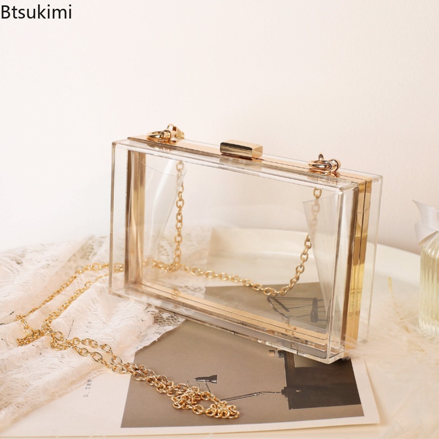 Mode transparante acryl avond  - Wallet Chain Bag recensie en prijs
