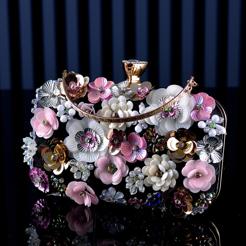 Mode Damestassen Bloem Diamant - Wallet Chain Bag recensie en prijs